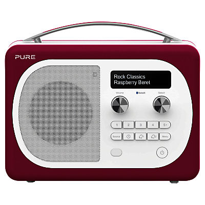 Pure Evoke D4 Mio DAB/FM Bluetooth Radio Raspberry Pure Evoke D4 Mio DAB/FM Bluetooth Radio Raspberry